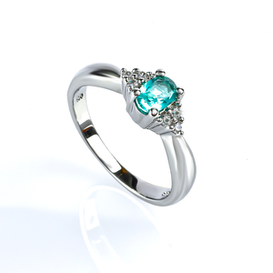 Paraiba Sterling Silver Ring
