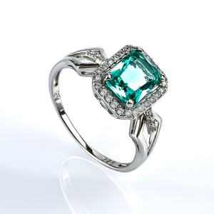 Paraiba Sterling Silver Ring