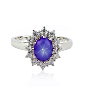 Sterling Silver Star Sapphire Ring