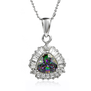 Rainbow Mystic Topaz Charm Pendant
