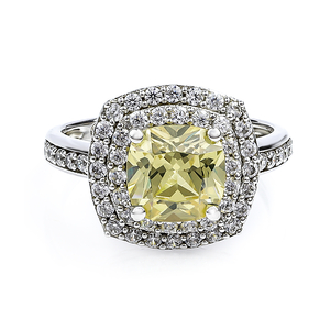 Zultanite Color Change Stone Ring With Simulated Diamonds