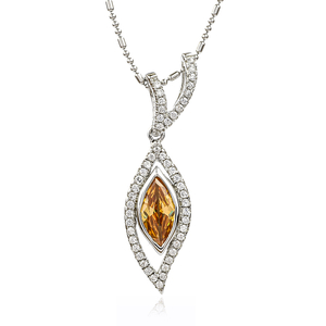 Marquise Cut Zultanite Silver Pendant