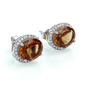 Oval Cut Zultanite Silver Earrings