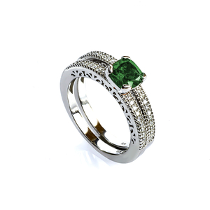 Emerald Stackable Ring