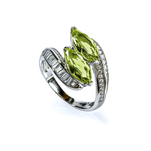 Yellow Alexandrite Sterling Silver Ring