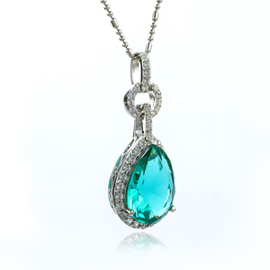 Paraiba Big Pear Cut Pendant