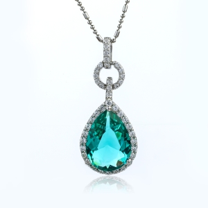 Paraiba Big Pear Cut Pendant