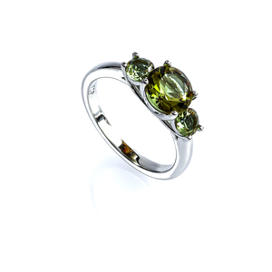 3 Stone Zultanite Sterling Silver Ring