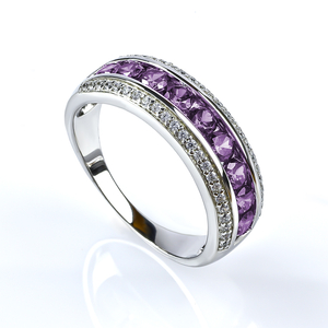Alexandrite Sterling Silver Stackable Ring