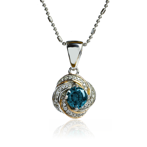 Silver Alexandrite Halo Earrings and Pendant Set