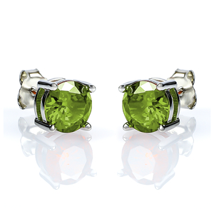 Peridot Stud Earrings