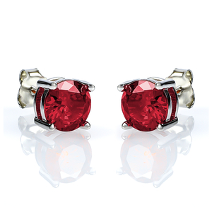 Ruby Stud Earrings