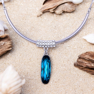 Divine Blue Swarovski Necklace