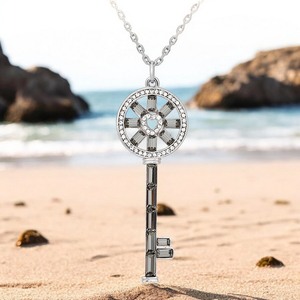 Black Key Swarovski Necklace