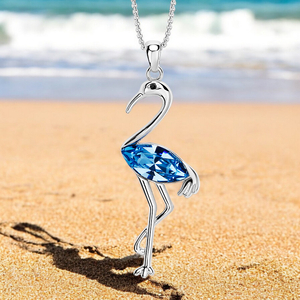 Beautiful Flamingo Swarovski Necklace