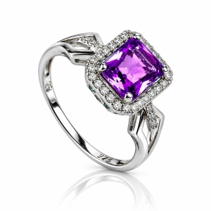 Alexandrite Sterling Silver Ring (6mm x 8mm)