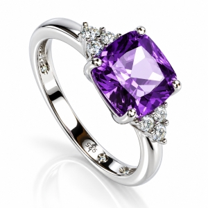 Alexandrite Sterling Silver Ring Blue To Purple Color Change
