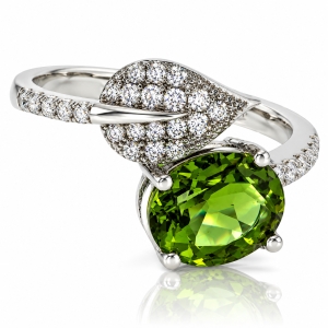 Oval Color Change Alexandrite Sterling Silver Ring