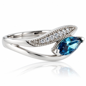 Marquise Cut Alexandrite Silver 925 Ring