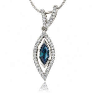 Alexandrite Gemstone Silver Pendant