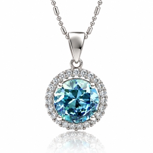 Color Change Alexandrite Sterling Silver Pendant