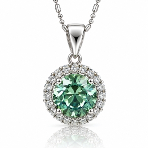 Color Change Alexandrite Sterling Silver Pendant