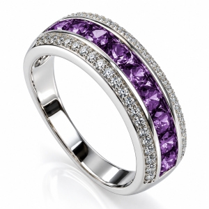 Alexandrite Sterling Silver Stackable Ring