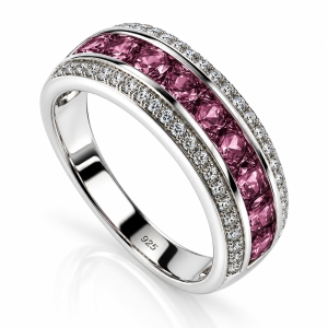 Alexandrite Sterling Silver Stackable Ring