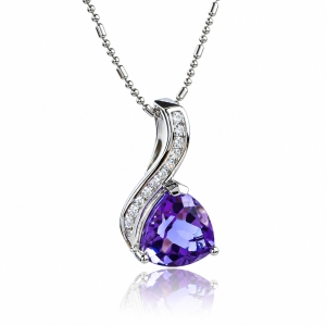 Alexandrite Stone Pendant Blue to Purple