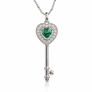 Key Alexandrite Sterling Silver Pendant