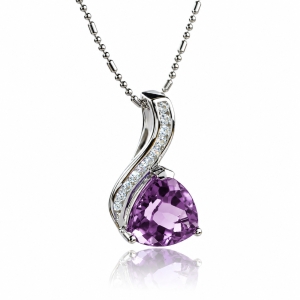Alexandrite Stone Pendant Blue to Purple