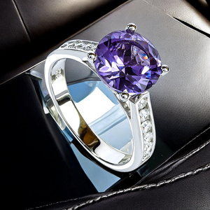 Purple Alexandrite .925 Silver Ring