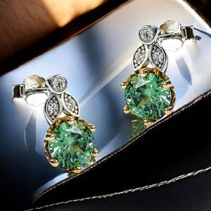 Silver Alexandrite Earrings and Pendant Set