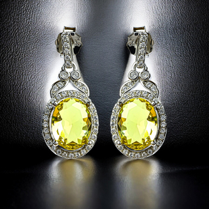 Alexandrite Sterling Silver Pendant Earrings Set