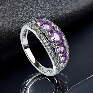 Sterling Silver Stackable Alexandrite Ring