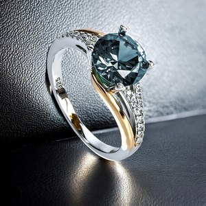 8 mm Alexandrite Princess Cut Sterling Silver Gold Plated Vintage Style Ring