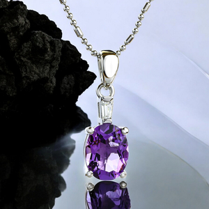 Silver Amethyst Pendant