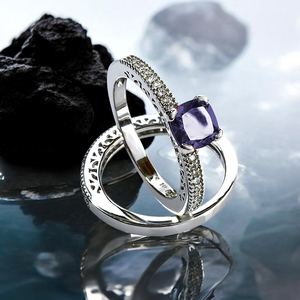 Amethyst Stackable Ring