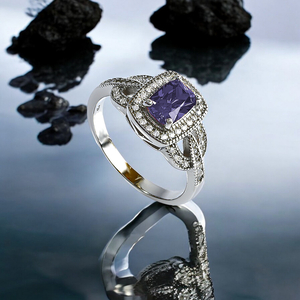 925 Sterling Silver Amethyst Ring