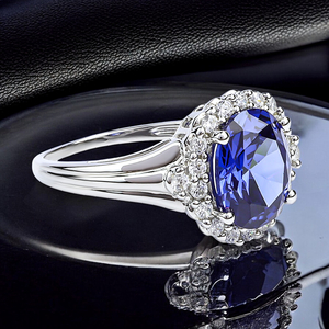 Tanzanite Silver Ring