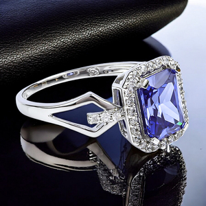 Tanzanite Sterling Silver Ring
