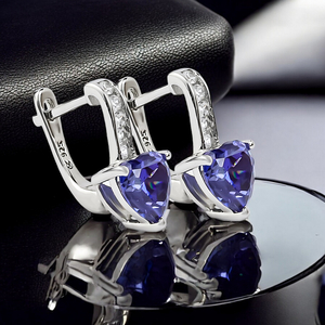Tanzanite Earrings With Leverbacks