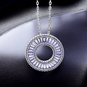 Sterling Silver  Tanzanite With Silver Chain