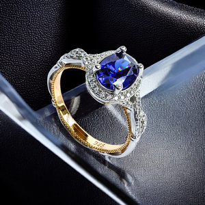 Tanzanite 7 mm x 5 mm .925 Sterling Silver Ring