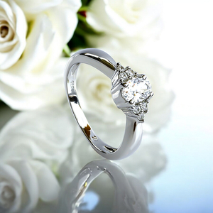 Solitaire Sterling Silver Ring