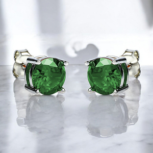 Emerald Stud Earrings