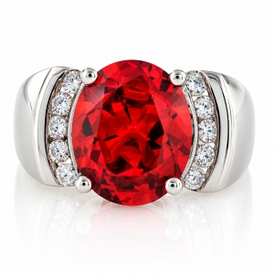 Big Fire Cherry Opal Ring