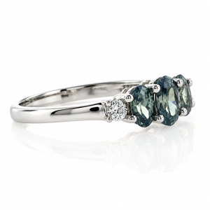 3 Stone Alexandrite Ring
