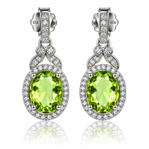 Alexandrite Sterling Silver Pendant Earrings Set