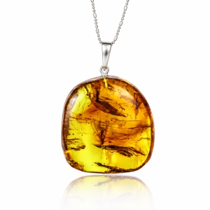 Natural Amber Pendant From Mexico